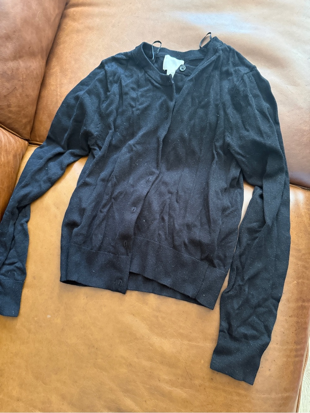 H&M Black Button-Front Women's Cardigan